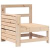 vidaXL Tuinbank met armleuning en klaptafel massief grenenhout