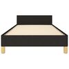 vidaXL Bedframe zonder matras 80x200 cm stof zwart
