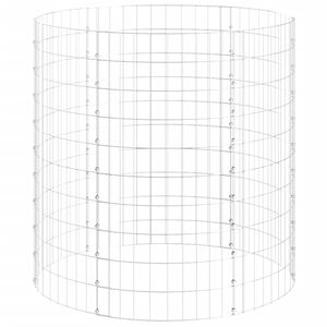 vidaXL Compostbak &Oslash;100x100 cm gegalvaniseerd staal