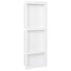 vidaXL Douchenis met 3 vakken 41x99x9 cm hoogglans wit
