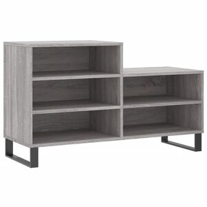 vidaXL Schoenenkast 102x36x60 cm bewerkt hout sonoma grijs