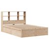 vidaXL Bedframe zonder matras massief grenenhout 135x190 cm