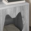 vidaXL Kattenhuis Grijs Sonoma 42,5 x 40 x 53,5 cm Bewerkt hout
