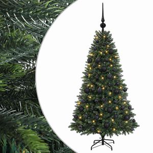 vidaXL Kunstkerstboom met Ballen 120 cm 150 LED's Warmwit