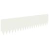 vidaXL Gazonrand 20 pcs 103 x 25 cm Staal Wit