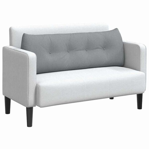 vidaXL Rugkussen Lichtgrijs 140 x 24 x 50 cm Stof