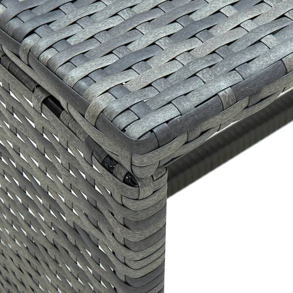 vidaXL Salontafel 70x40x38 cm poly rattan antraciet