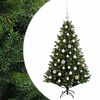 vidaXL Kunstkerstboom met Ballen 120 cm 150 LED's Warmwit