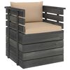 vidaXL 8-delige Loungeset met kussens pallet massief grenenhout