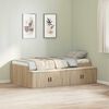 vidaXL Bedframe met lade Sonoma Eiken 80 x 200 cm Bewerkt hout