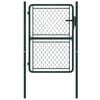 vidaXL Tuinpoort staal 100x125 cm groen