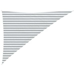 vidaXL Zonneschaduwzeil Lichtgrijs en wit. 3 x 4 x 5 m