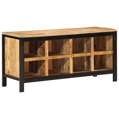 vidaXL Schoenenbankje 110x35x51 cm massief mangohout