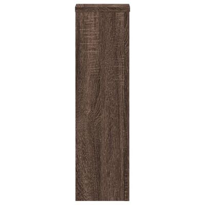 vidaXL Plantenstandaards 2 st 17x17x60 cm bewerkt hout bruin eiken