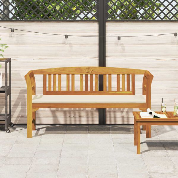 vidaXL Rozenbank Natuurlijk 157 x 46 x 82,5 cm Massief Acaciahout