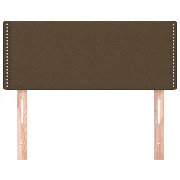 vidaXL Hoofdbord 90x5x78/88 cm stof donkerbruin