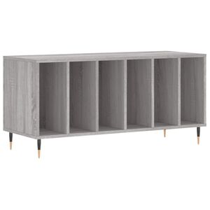 vidaXL Platenkast 100x38x48 cm bewerkt hout grijs sonoma eikenkleurig