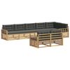 vidaXL Buiten bankenset 8 st 8-zits Wit en antracietkleurig Polyester