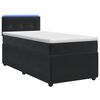 vidaXL Boxspringbed met matras Zwart 90 x 200 cm Fluweel