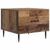 vidaXL Salontafel met lade Oud hout 49 x 50 x 40 cm Bewerkt hout