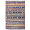 vidaXL Vloerkleed 160x230 PP blauw en oranje