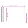 vidaXL Tuinscherm uittrekbaar 160x300 cm crèmekleurig