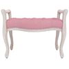 vidaXL Bankje 80x45x60 cm fluweel roze