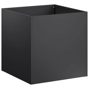 vidaXL Plantenbak Zwart 35 x 35 x 35 cm Koudgewalst staal
