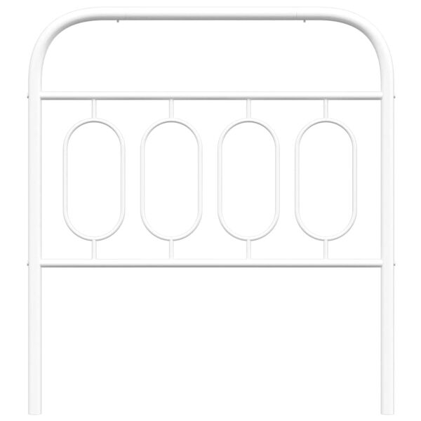 vidaXL Hoofdbord 80 cm metaal wit