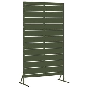 vidaXL Privacyscherm Olijfgroen 100 x 50 x 180 cm Staal