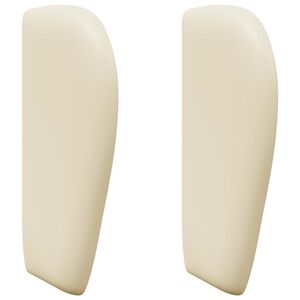 vidaXL Hoofdbord oor Cr&egrave;me PVC
