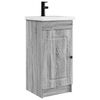 vidaXL Badkamermeubel met Wasbak Grijs Sonoma 42 x 40 x 84,5 cm