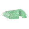 vidaXL Tuinkas met stalen frame 50 m&sup2; 10x5x2,3 m groen
