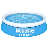 Bestway Fast Set Zwembad opblaasbaar rond 183x51 cm blauw