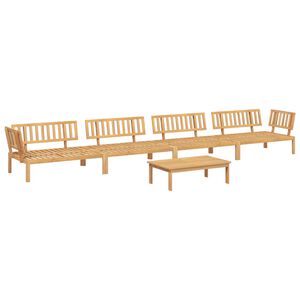 vidaXL 5-delige Loungeset pallet massief acaciahout