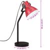 vidaXL Bureaulamp 25 W E27 17x17x60 cm verweerd rood