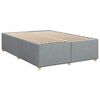 vidaXL Boxspring met matras stof lichtgrijs 140x190 cm