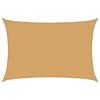 vidaXL Zonnezeil 160 g/m&sup2; rechthoekig 5x6 m HDPE zandkleurig