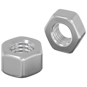 vidaXL Zeskantige eikelnuts 2 pcs Zilver m8 Metaal