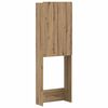 vidaXL Toiletkast ZWOLLE Artisanaal eiken 66 x 25,5 x 190 cm