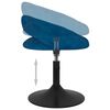 vidaXL Eetkamerstoelen draaibaar 4 st fluweel blauw