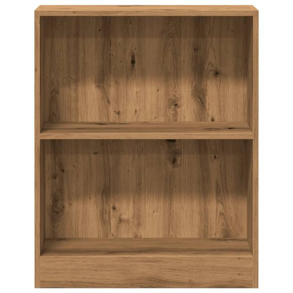 vidaXL Boekenkast 60x24x76 cm bewerkt hout artisanaal eikenkleurig