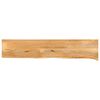 vidaXL Tafelblad met natuurlijke rand 160x30x2,5 cm massief mangohout
