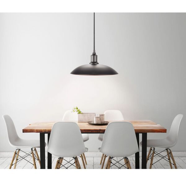 Smartwares Hanglamp plat LED 32x32x8 cm ros&eacute;goud