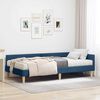 vidaXL Hoekbedframe met Matras met matras 2 pcs Blauw Stof