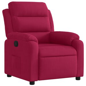 vidaXL Fauteuil verstelbaar fluweel wijnrood