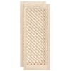 vidaXL Kastdeuren met latwerk 2 st 39,5x99 cm massief grenenhout