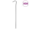 vidaXL Tentharingen 50 st &Oslash;7 mm 23 cm gegalvaniseerd staal