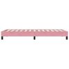 vidaXL Bedframe zonder matras 80x220 cm fluweel roze