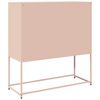vidaXL Dressoir 100,5x39x107 cm koudgewalst staal roze